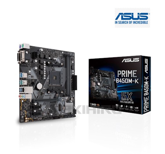 MAINBOARD (เมนบอร์ด) AM4 ASUS PRIME B450M-K mATX